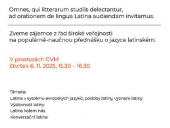 Populárně-naučná přednáška o jazyku latinském