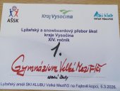 Lyžařský a snowboardový přebor škol kraje Vysočina