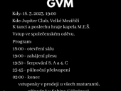 Pozvánka na Maturitní ples GVM