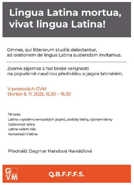 Pozvánka na přednášku