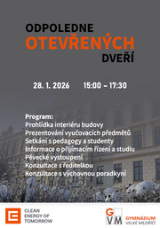 Pozvánka na Odpoledne otevřených dveří