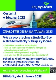 (2)	Znalostní cesta na TaiWan 2023