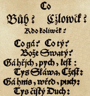 Co Bůh? Člověk?