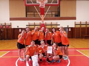 Vítězné družstvo dívek GVM v basketbalu